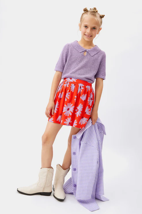 FALDA CORTA FLORAL BELLIS