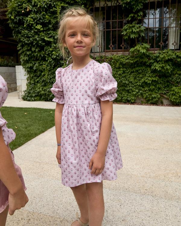 VESTIDO MANGA ABULLONADA