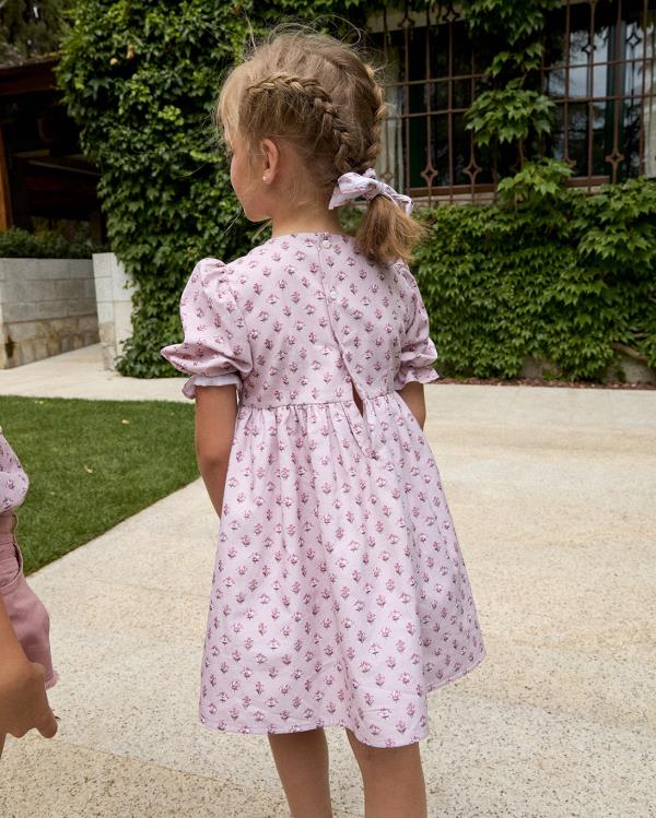 VESTIDO MANGA ABULLONADA